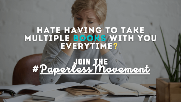 Hate having to take multiple books with you every time? Join the PaperlessMovement 📝